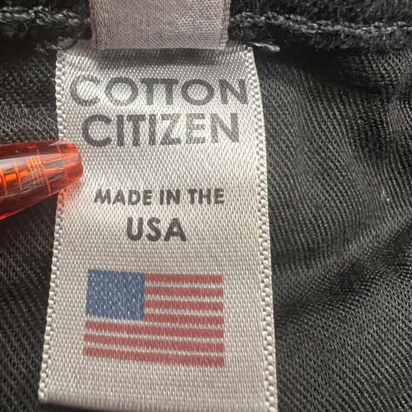 Cotton Citizen Jeans Womens 25 Black Fly Flare Crop Made in USA Button Fly Denim - Picture 8 of 12